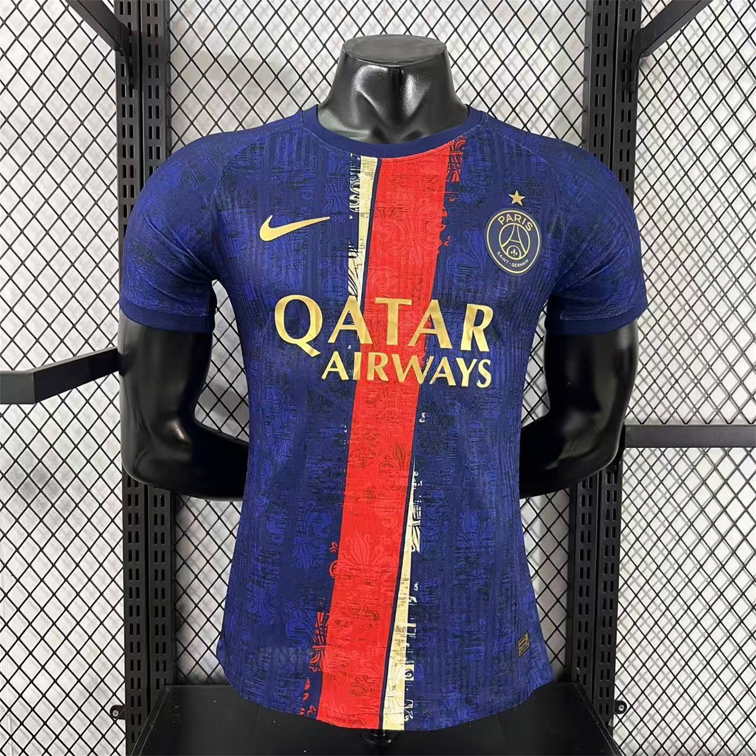 Paris Saint-Germain PSG 25-26 Red Slash Blue Special Jersey - Player Version - JerseysGala