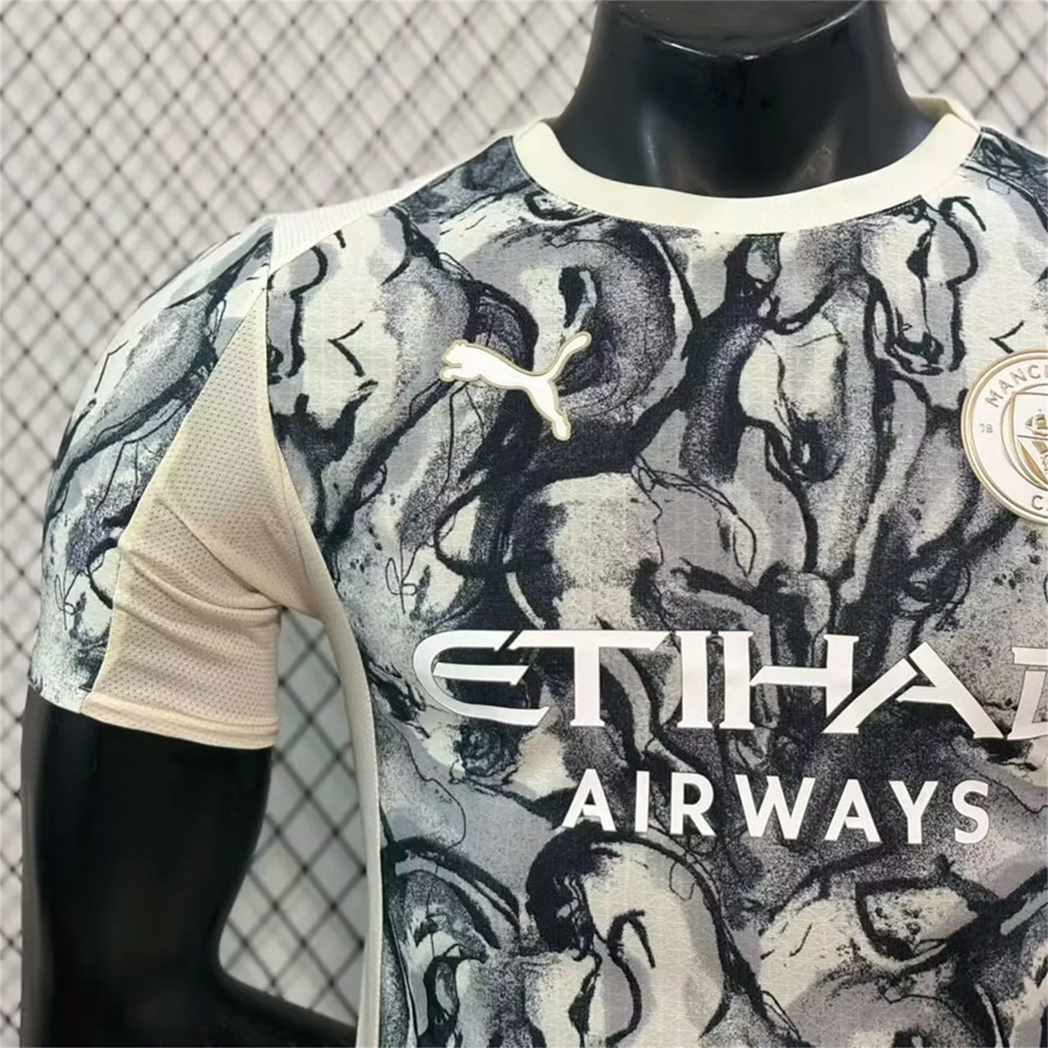 Manchester City 25-26 Year of the Horse Ink Painting Special Jersey - Player Version - JerseysGala