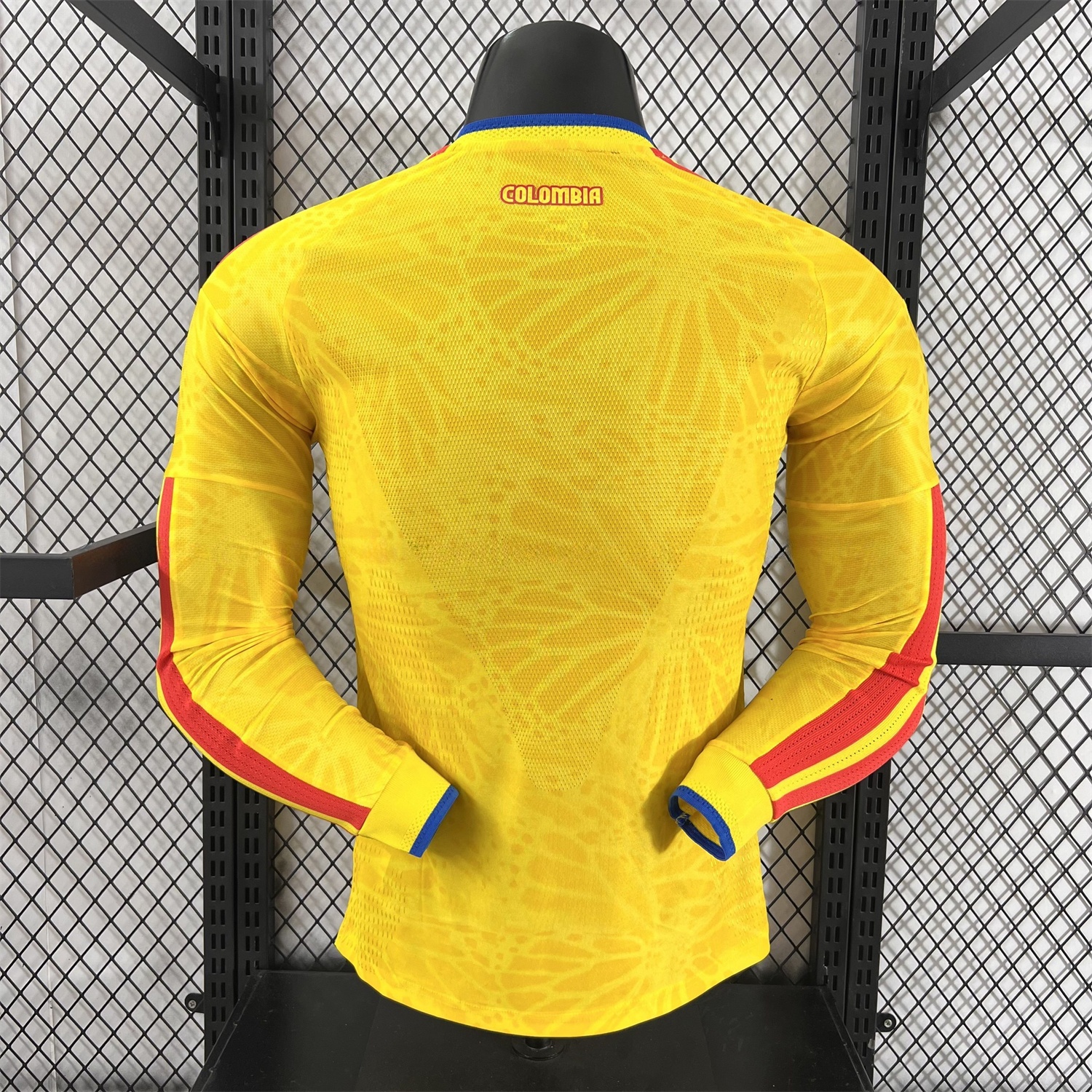Colombia 2026 Home Long Sleeves Jersey (Leaked Version) - Player Version - JerseysGala