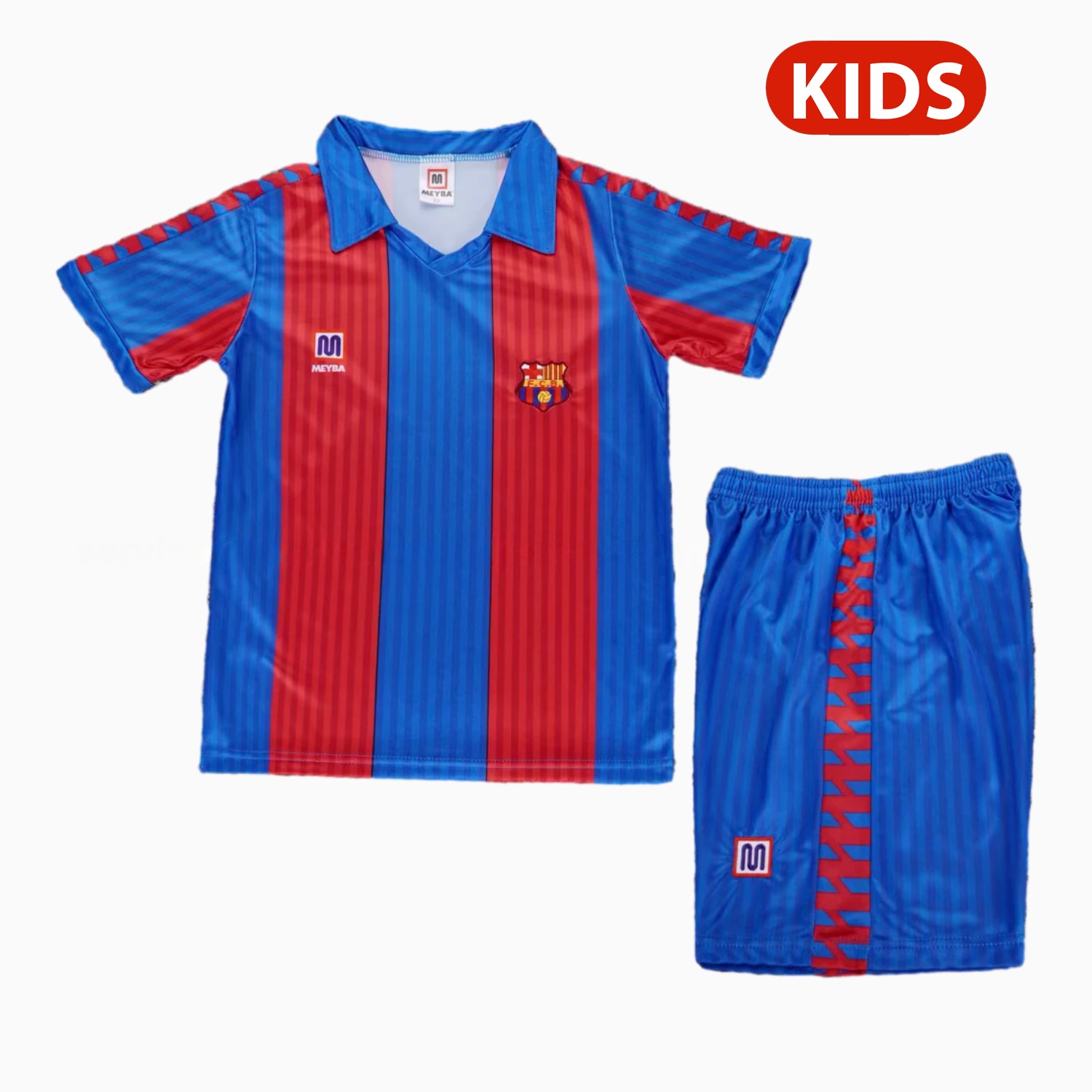 Retro Barcelona 1989-92 Home Kids Kit - JerseysGala