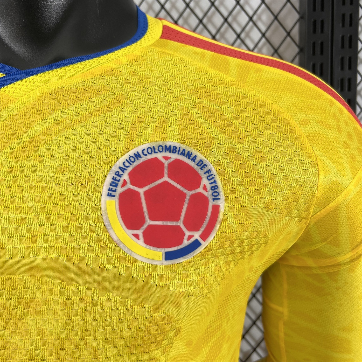 Colombia 2026 Home Long Sleeves Jersey (Leaked Version) - Player Version - JerseysGala