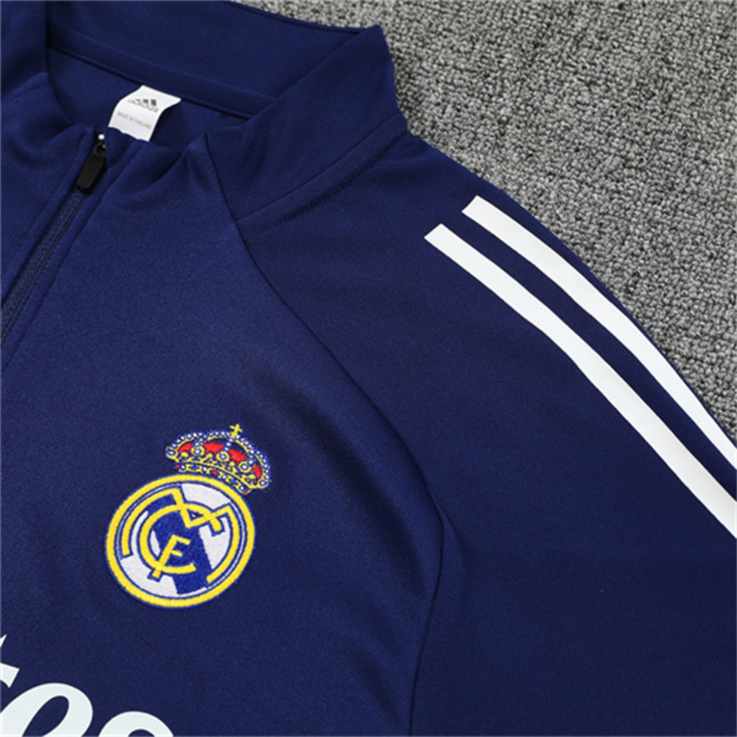 Real Madrid 25-26 Kids Long Sleeve Training Set - Deep Blue Top & Pants - JerseysGala