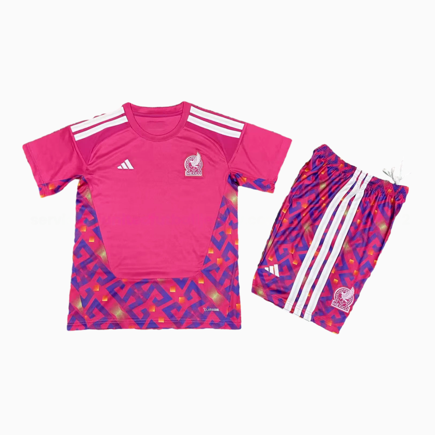 Mexico 2026 Goalkeeper Pink Kids Kit - JerseysGala