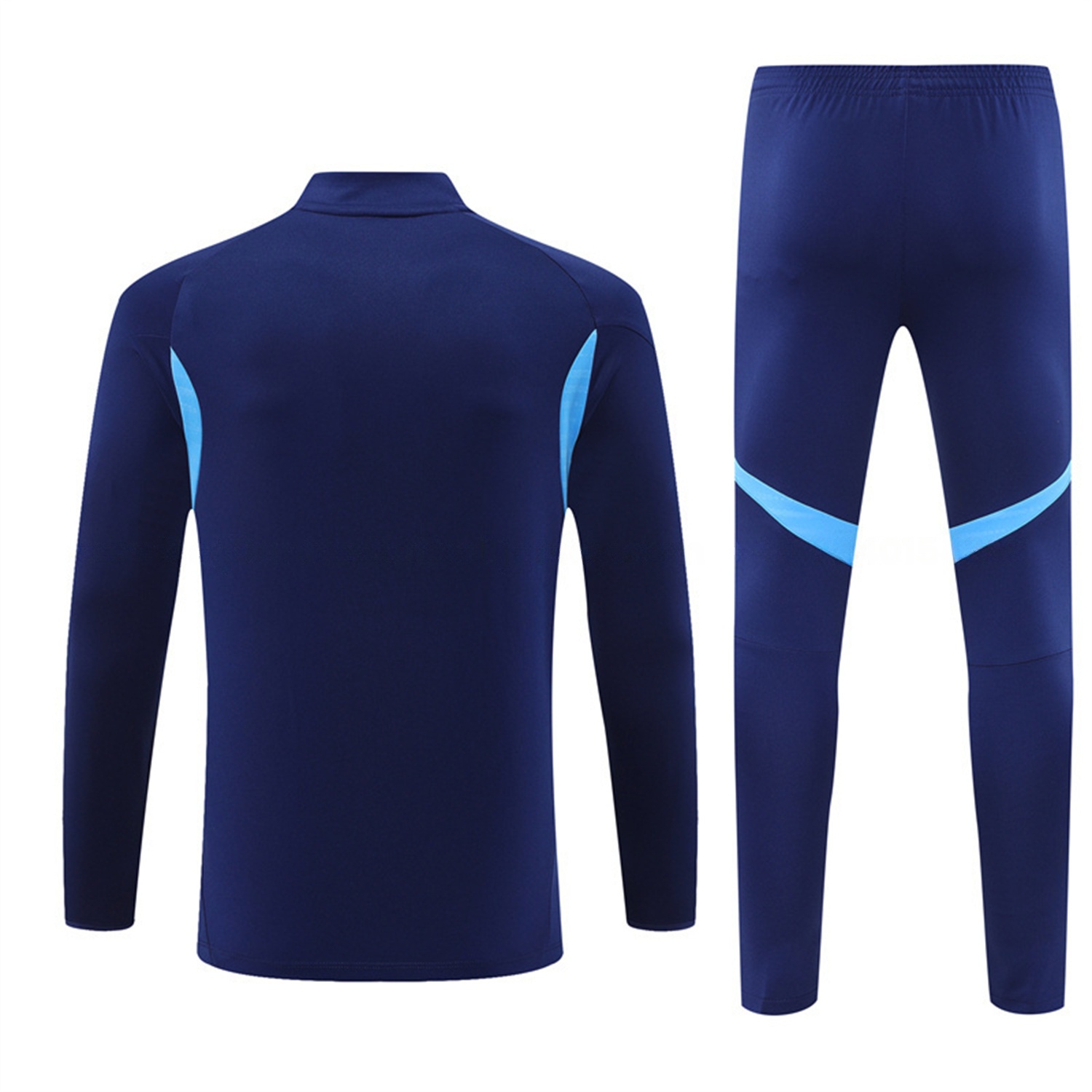 Real Madrid 25-26 Kids Long Sleeve Training Set - Deep Blue Top & Pants - JerseysGala