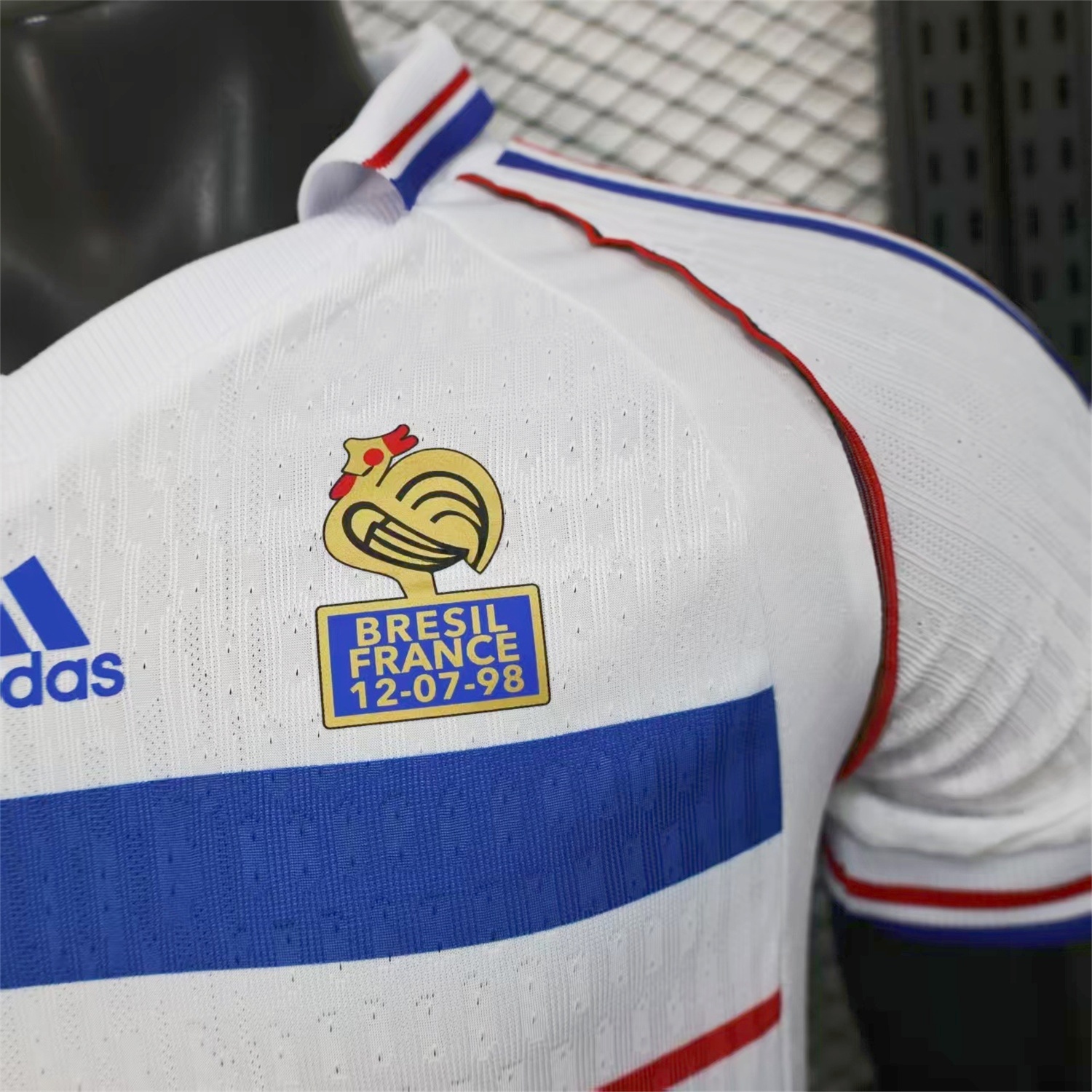 Retro France 1998 Away White Jersey - Player Version - JerseysGala