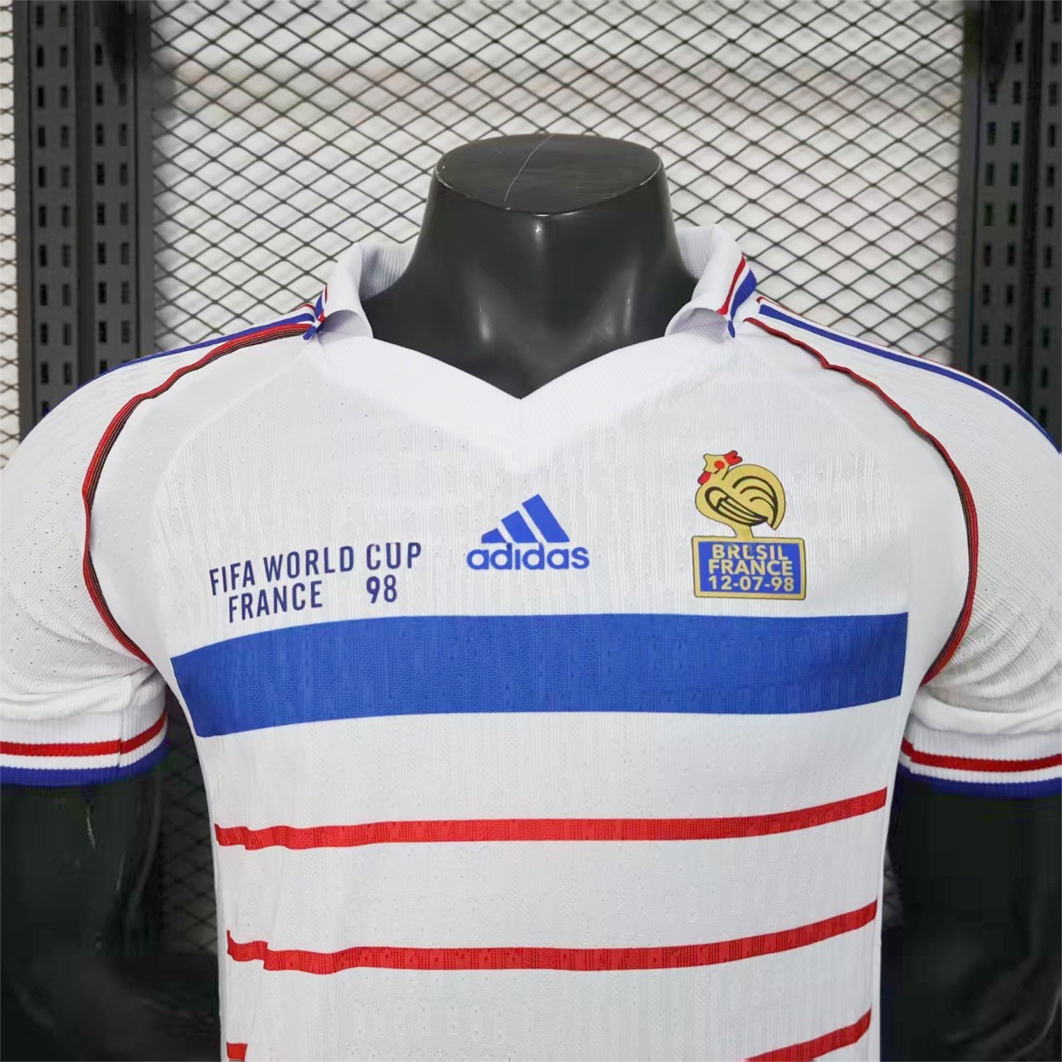 Retro France 1998 Away White Jersey - Player Version - JerseysGala