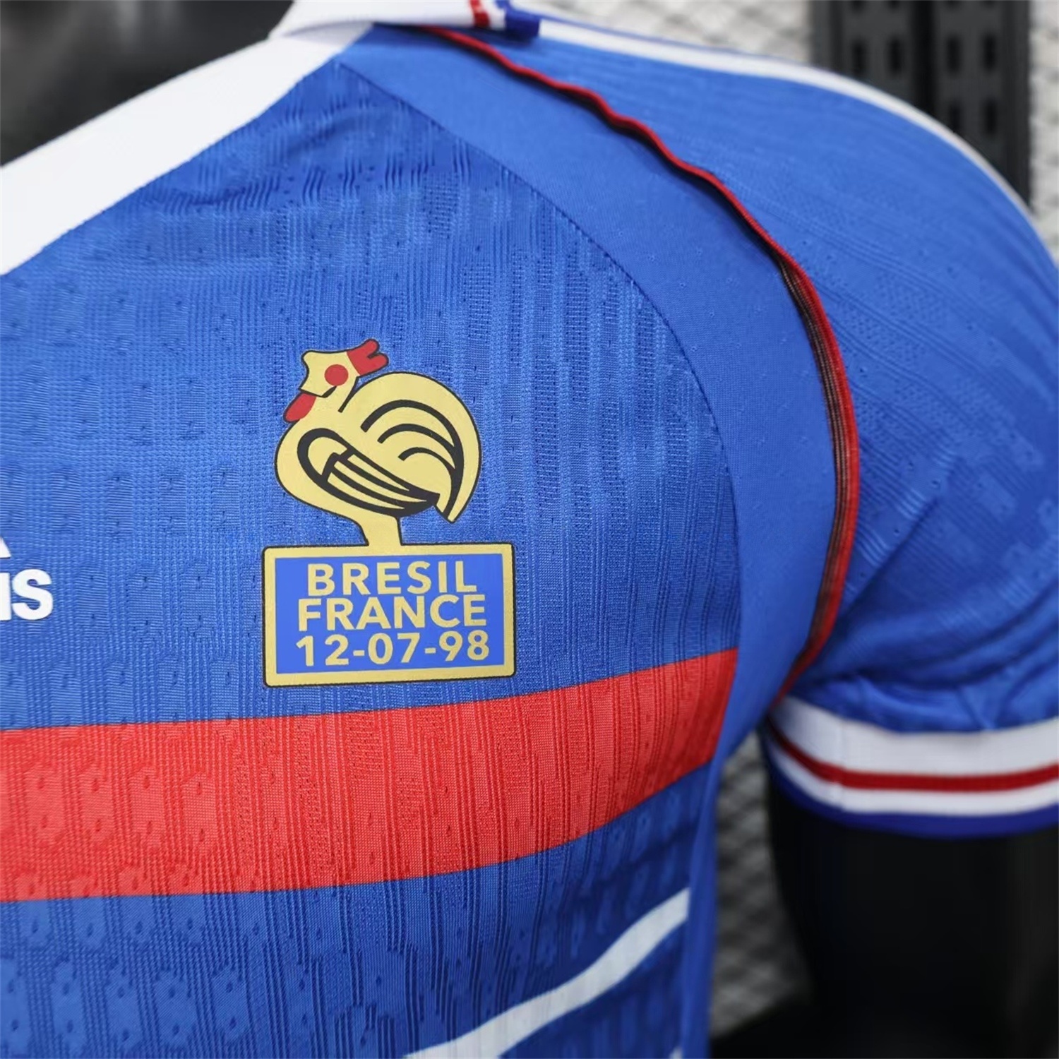 Retro France 1998 Home Blue Jersey - Player Version - JerseysGala