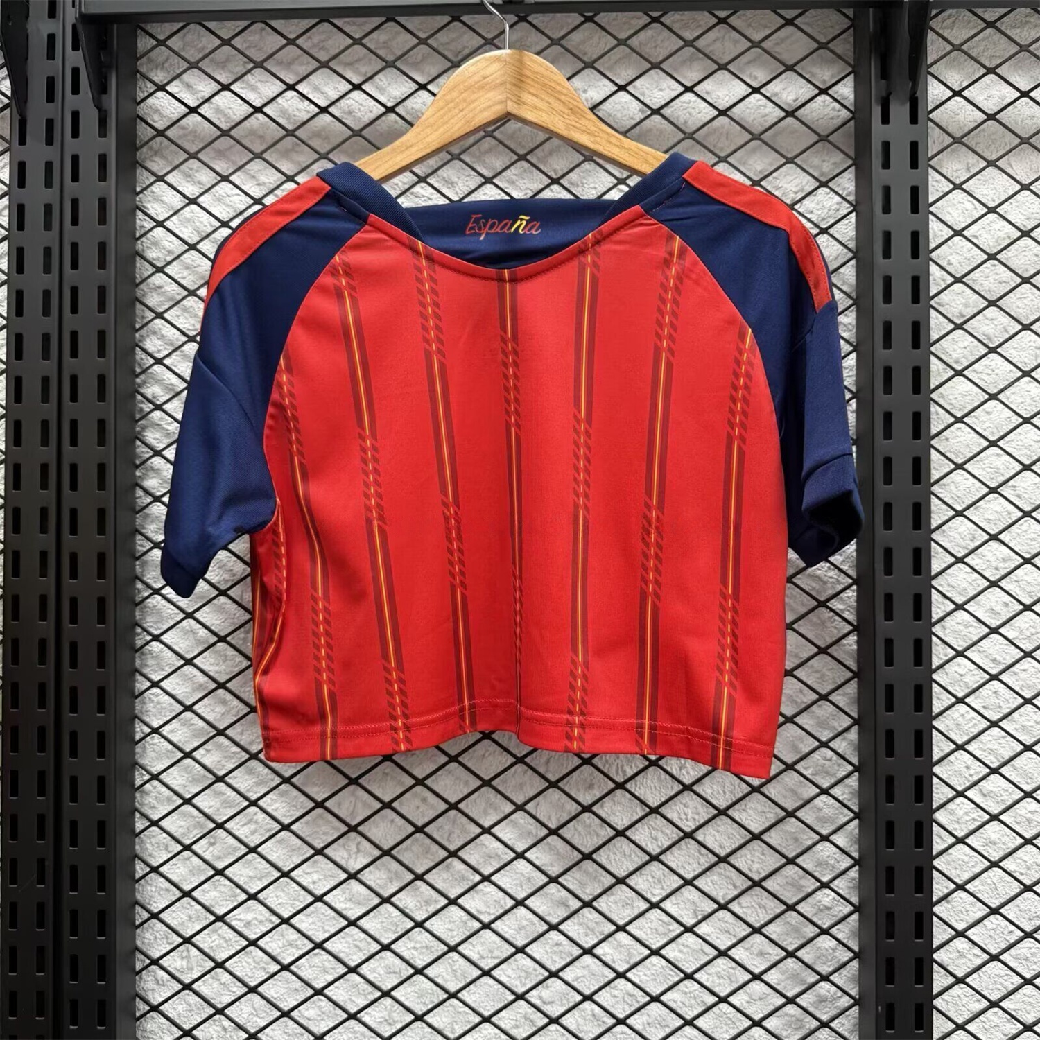 Women's Spain 2026 Home Cropped Jersey - JerseysGala