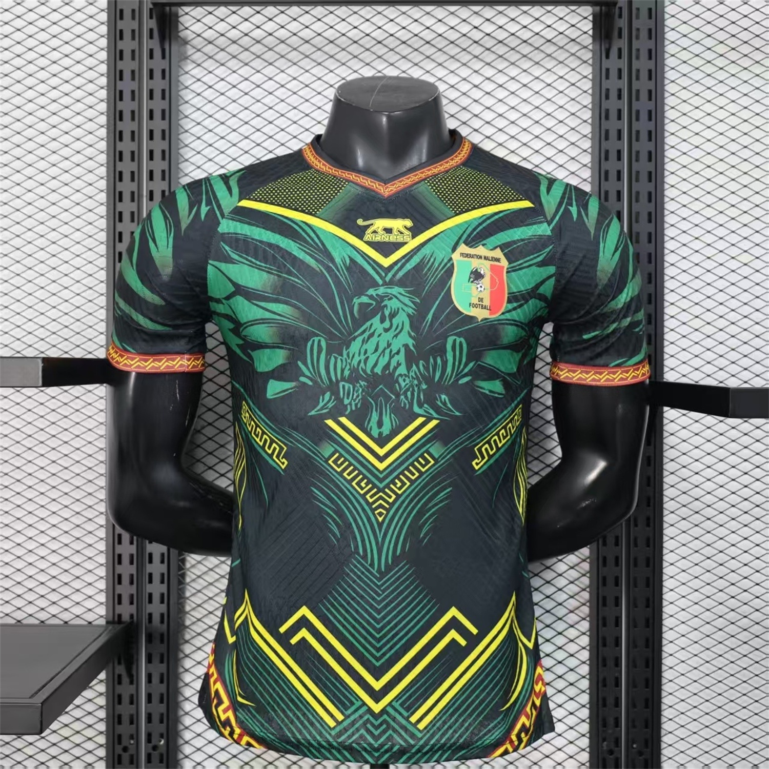 Mali 2026 Eagle Black Green Jersey - Player Version - JerseysGala