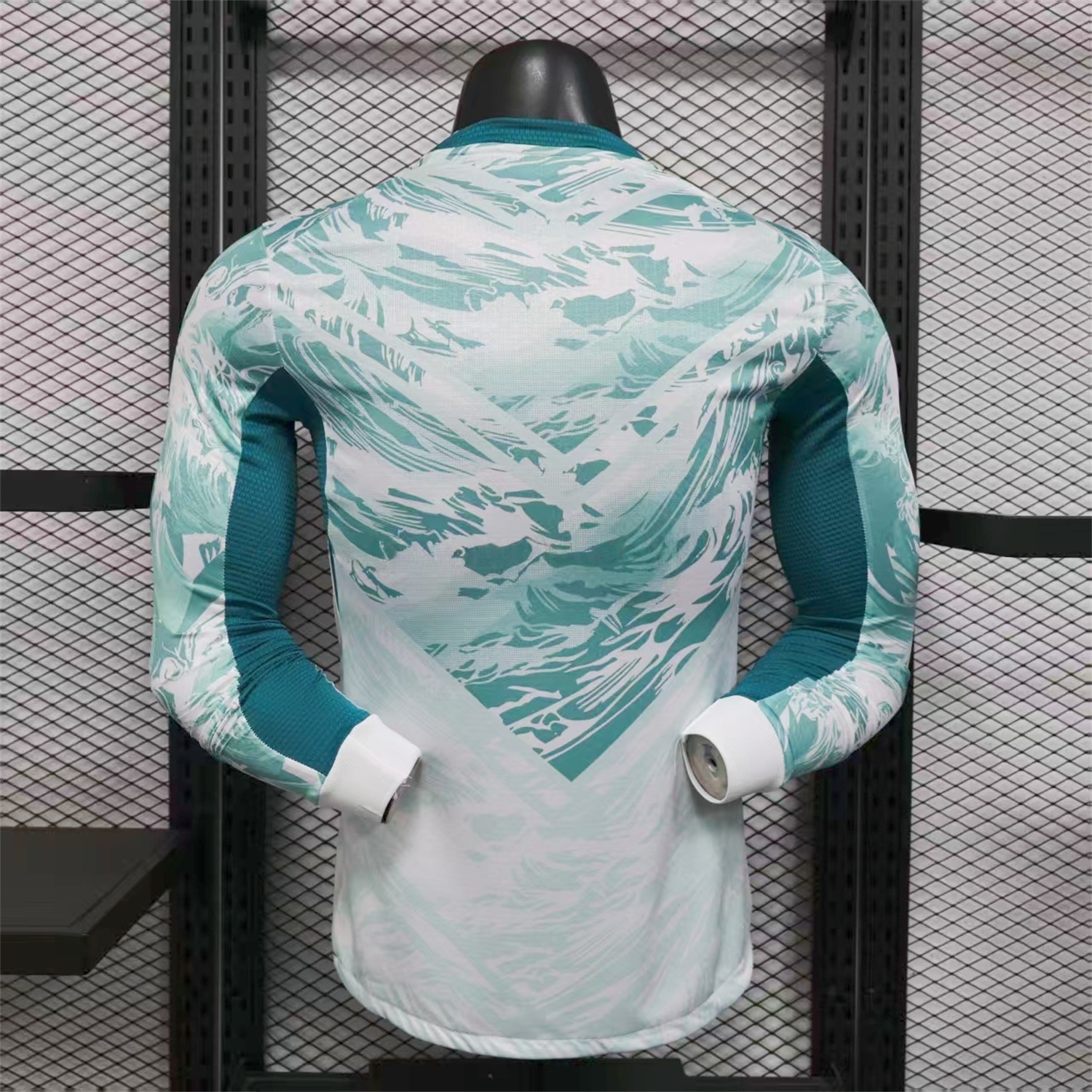 Portugal 2026 Away White And Cyan Long Sleeves Jersey - Player Version - JerseysGala