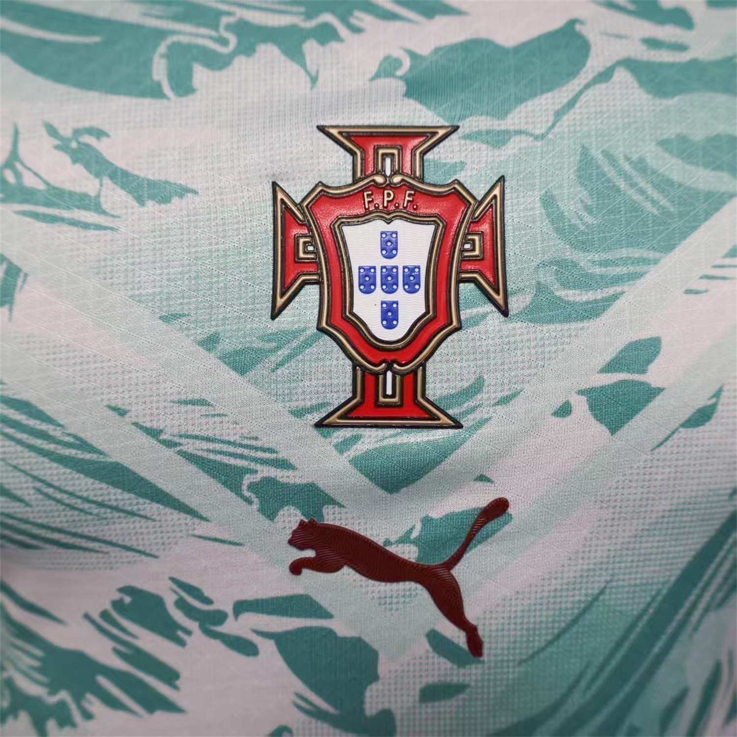 Portugal 2026 Away White And Cyan Long Sleeves Jersey - Player Version - JerseysGala