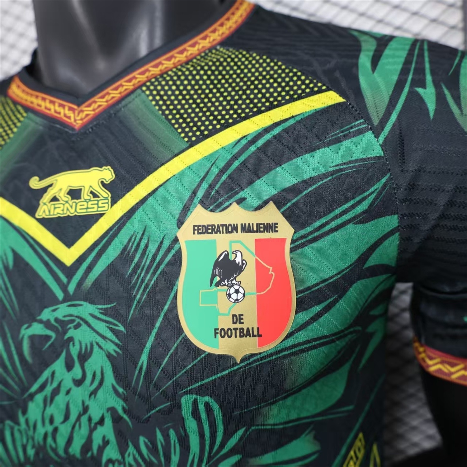 Mali 2026 Eagle Black Green Jersey - Player Version - JerseysGala